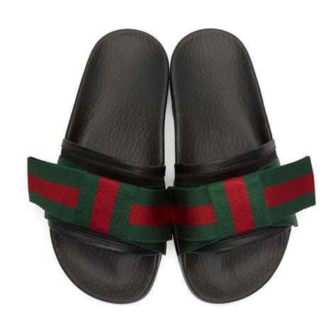 gucci slides with bow womens|Gucci slides women's nordstrom.